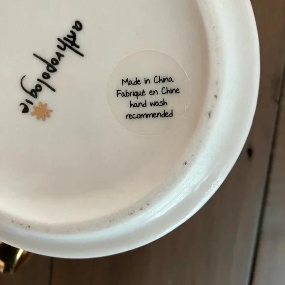 Anthropologie Night Sky Grey Blue Watercolor Drip Mug - Picture 7 of 8